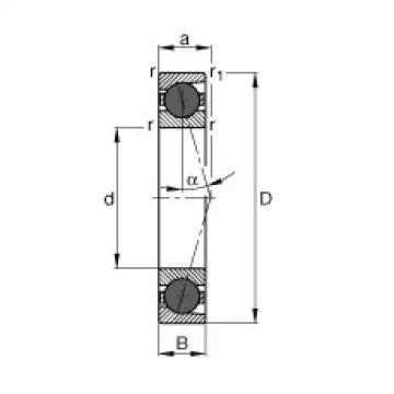 angular contact ball bearing installation HCB7001-C-T-P4S FAG