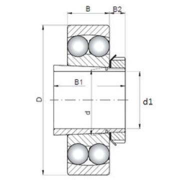 Self-Aligning Ball Bearings 1209K+H209 ISO