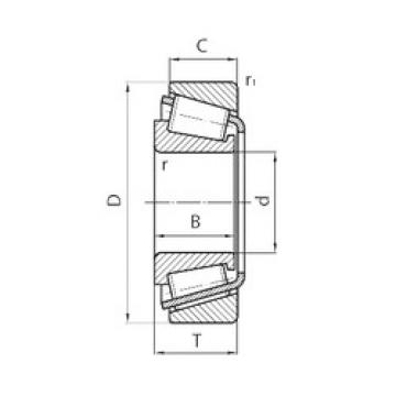 tapered roller dimensions bearings 33022 CYSD