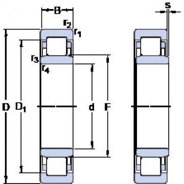 Cylindrical Roller Bearings Distributior NU 1012 ECP/C3VL0241 SKF