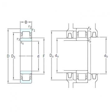 Cylindrical Roller Bearings Distributior NU1008ML/HC5C3 SKF