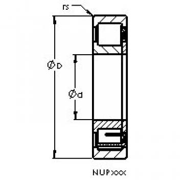 cylindrical bearing nomenclature NUP317 EM AST