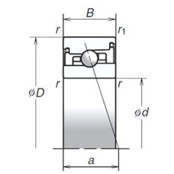 angular contact thrust bearings 30BER20XV1V NSK