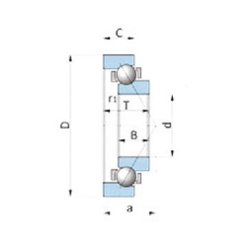 angular contact thrust bearings 3TM-SF08A75PX1 NTN