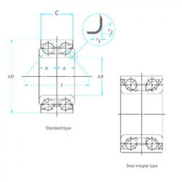 angular contact ball bearing installation DAC39740036/34 ISO