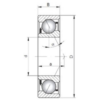 angular contact ball bearing installation 7305 C CX