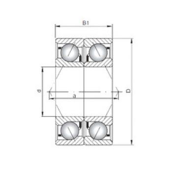 angular contact ball bearing installation 7303 CDB ISO