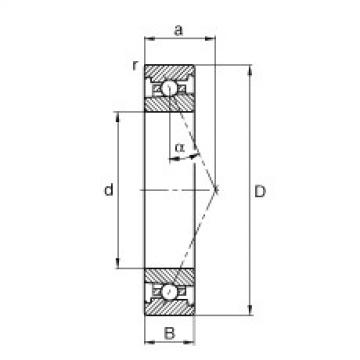 angular contact ball bearing installation HS71901-E-T-P4S FAG