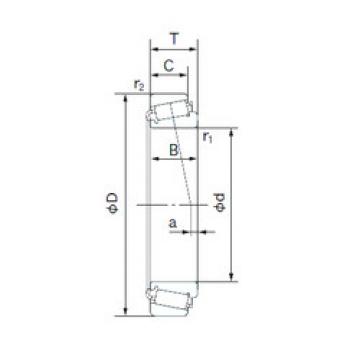 tapered roller dimensions bearings 33251/33472 NACHI