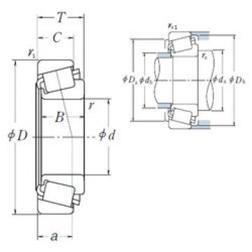 tapered roller dimensions bearings 39590/39520 NSK
