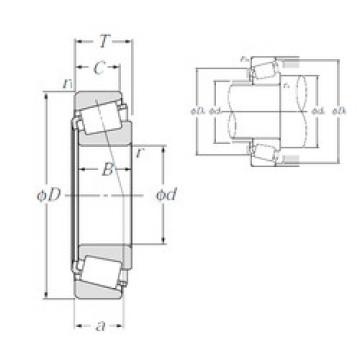 tapered roller dimensions bearings 4T-LM102949/LM102910 NTN