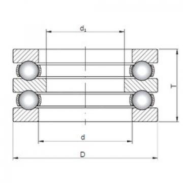 thrust ball bearing applications 52405 ISO