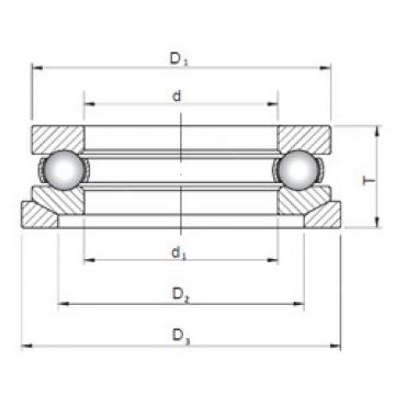 thrust ball bearing applications 53201U+U201 ISO