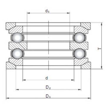 thrust ball bearing applications 54202U+U202 CX