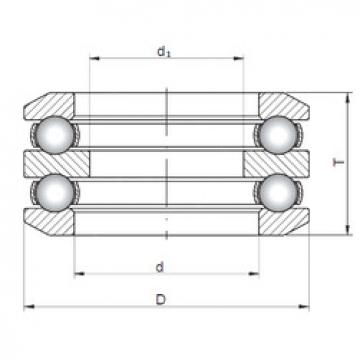 thrust ball bearing applications 54207 ISO