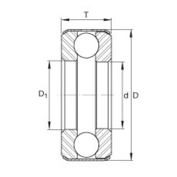thrust ball bearing applications D39-1/2 INA