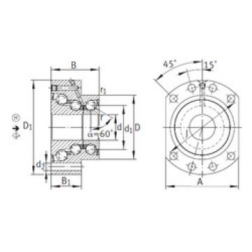 thrust ball bearing applications DKLFA40115-2RS INA