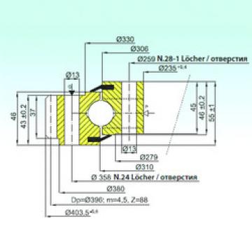 thrust ball bearing applications EB1.22.0308.200-1SPPN ISB