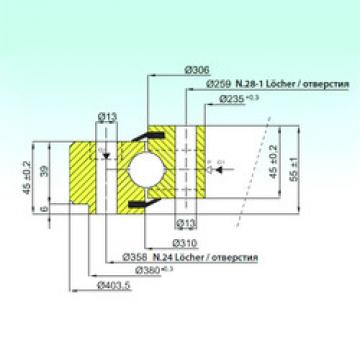 thrust ball bearing applications NB1.22.0308.200-1PPN ISB