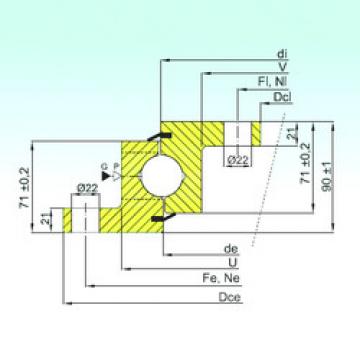 thrust ball bearing applications NBL.30.1055.201-2PPN ISB