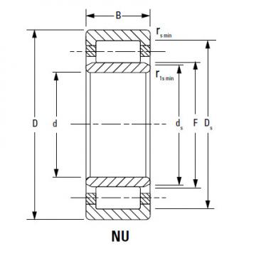 CYLINDRICAL BEARINGS ONE-ROW METRIC ISO SERIES NJ2238EMA