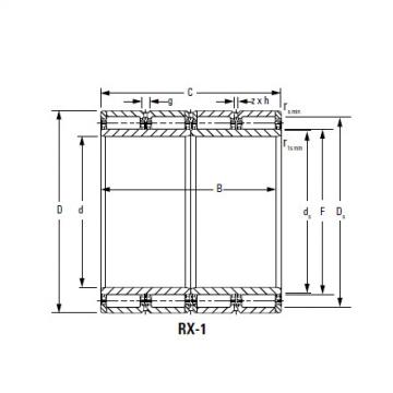 Four-Row Cylindrical Roller Bearings 780RX3141 RX-1