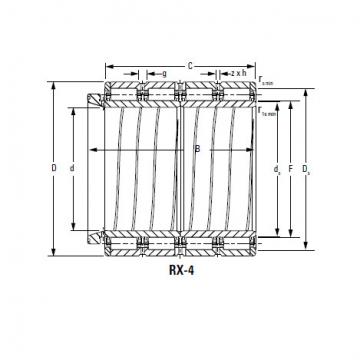 Four-Row Cylindrical Roller Bearings 900ARXS3444 989RXS3444