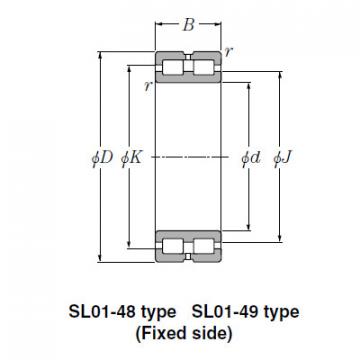 SL Type Cylindrical Roller Bearings NTN SL01-4852