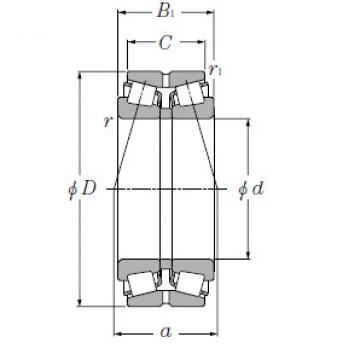 Double Row Tapered Roller Bearings NTN CRI-11206