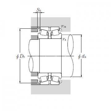 Double Row Tapered Roller Bearings NTN CRD-28003