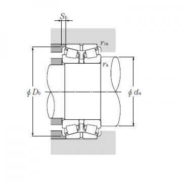 Double Row Tapered Roller Bearings NTN CRI-2554