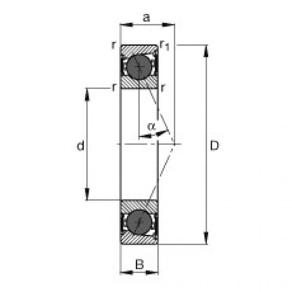 angular contact ball bearing installation HCB7000-E-2RSD-T-P4S FAG #1 image