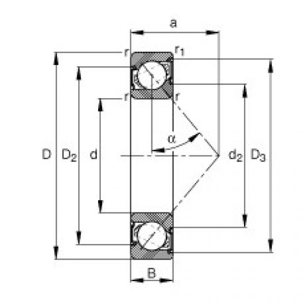 angular contact ball bearing installation 7302-B-2RS-TVP FAG #1 image