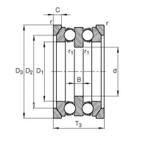 thrust ball bearing applications 54205 + U205 FAG #1 image