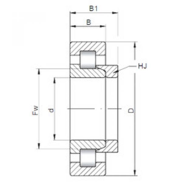 Cylindrical Bearing NH1038 ISO #1 image