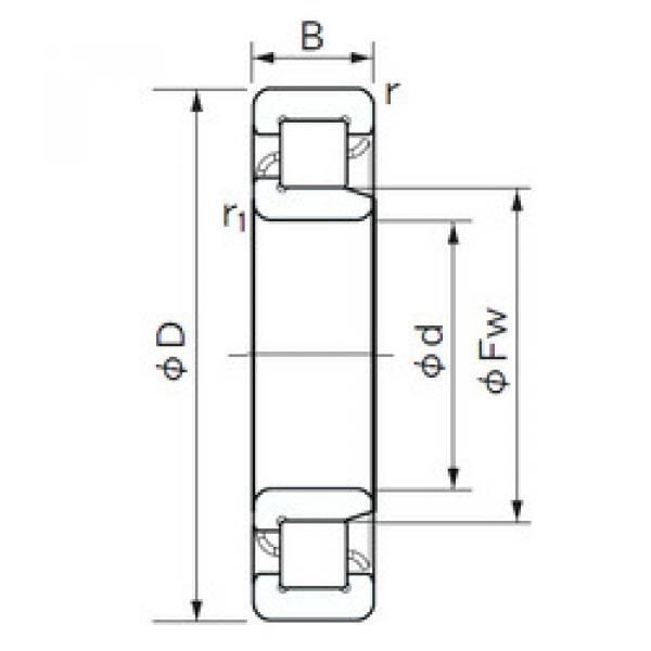 Cylindrical Bearing NJ 319 E NACHI #1 image
