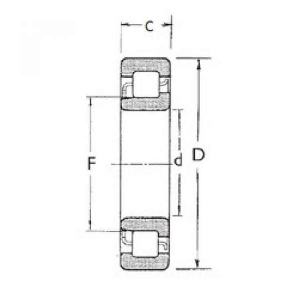 Cylindrical Bearing NJ210 FBJ #1 image