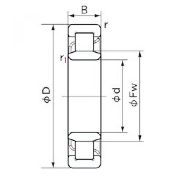 Cylindrical Roller Bearings Distributior NU 1019 NACHI #1 image