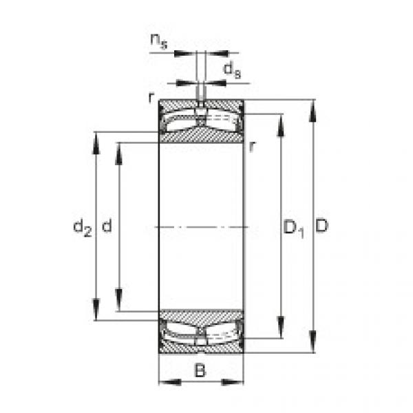 spherical roller bearing axial load 24030-E1-2VSR FAG #1 image