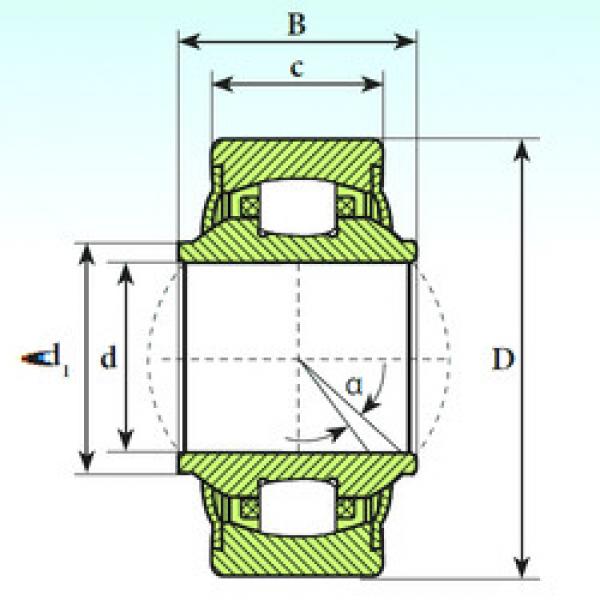 spherical roller bearing axial load GE 12 RB ISB #1 image