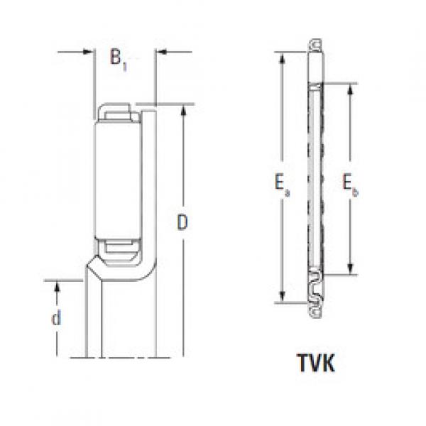 Needle Roller Bearing Manufacture TVK3757L KOYO #1 image