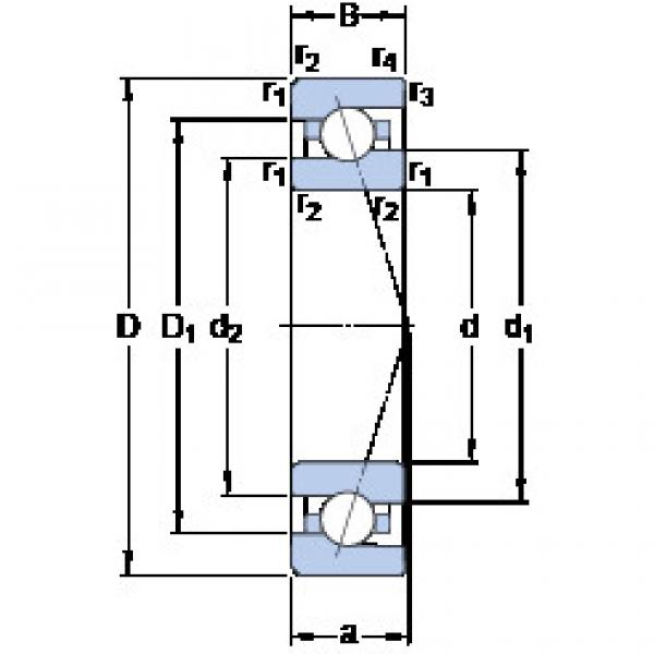 angular contact thrust bearings 7011 CE/HCP4A SKF #5 image