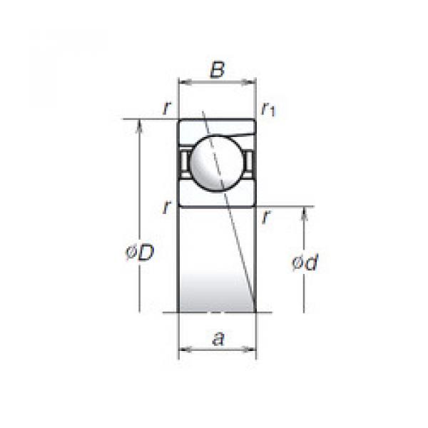 angular contact thrust bearings 706A NSK #5 image