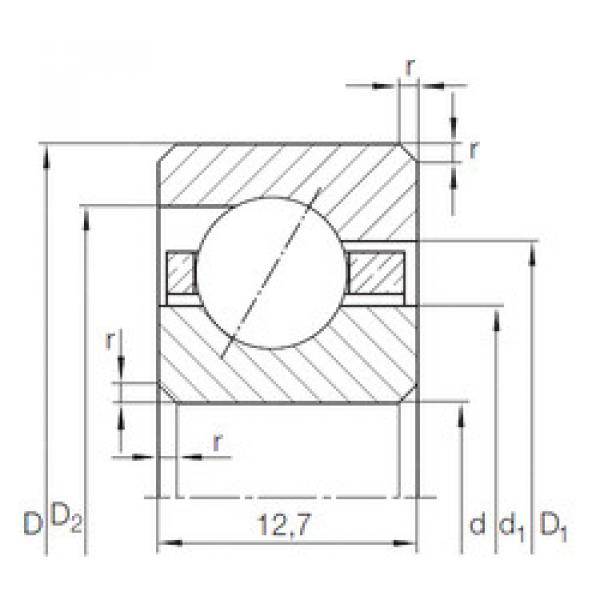 angular contact ball bearing installation CSED 1203) INA #1 image