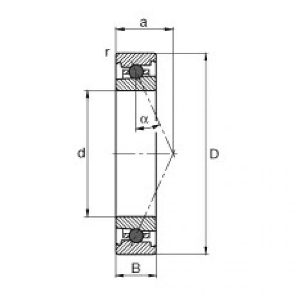 angular contact ball bearing installation HC71909-E-T-P4S FAG #1 image
