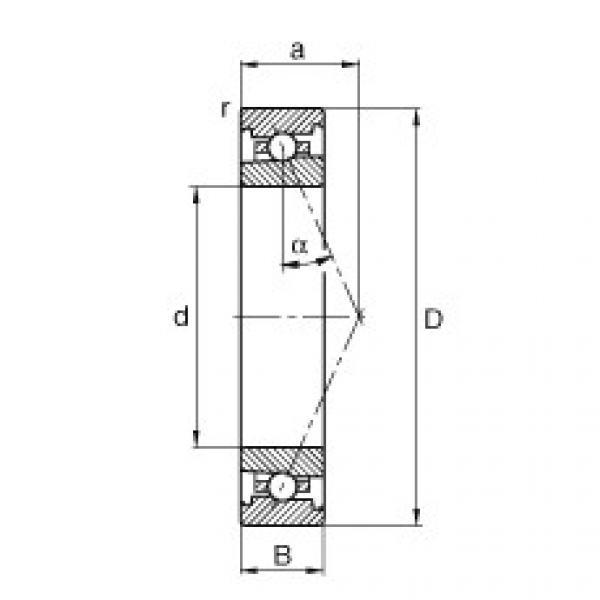 angular contact ball bearing installation HS7004-E-T-P4S FAG #1 image