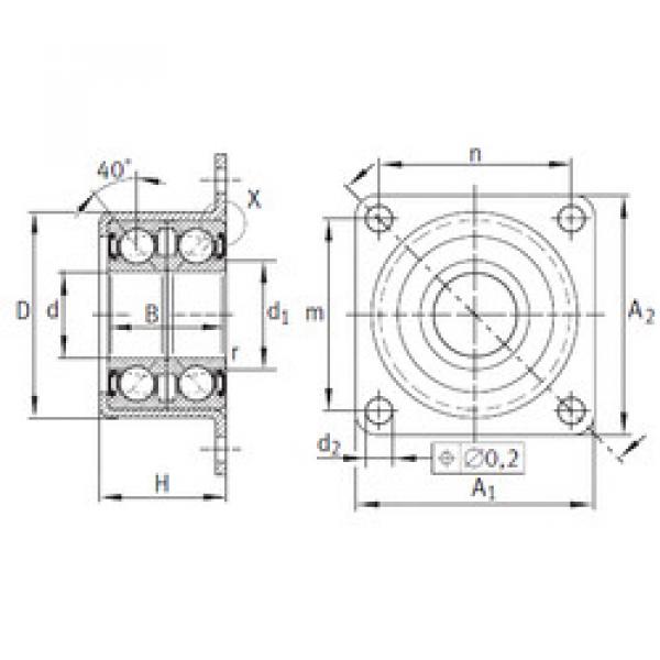 angular contact ball bearing installation ZKLR2060-2RS INA #1 image