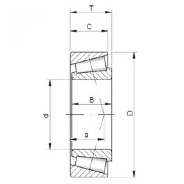 tapered roller dimensions bearings 33018 ISO #1 image