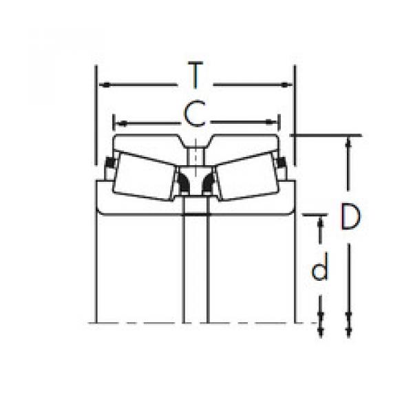 tapered roller bearing axial load L433749/L433710D+L433749XA Timken #1 image