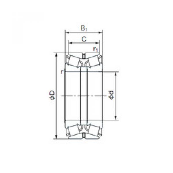 tapered roller dimensions bearings 55KDE13 NACHI #1 image